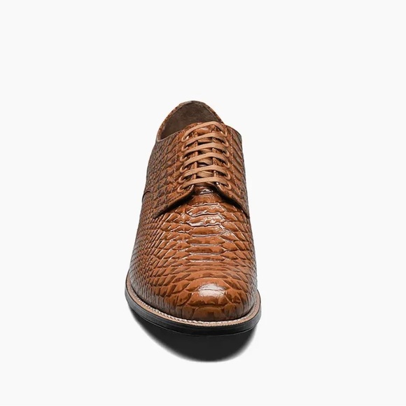 ??Stacy Adams - MADISON Anaconda Plain Toe Oxford - Tan 9D
